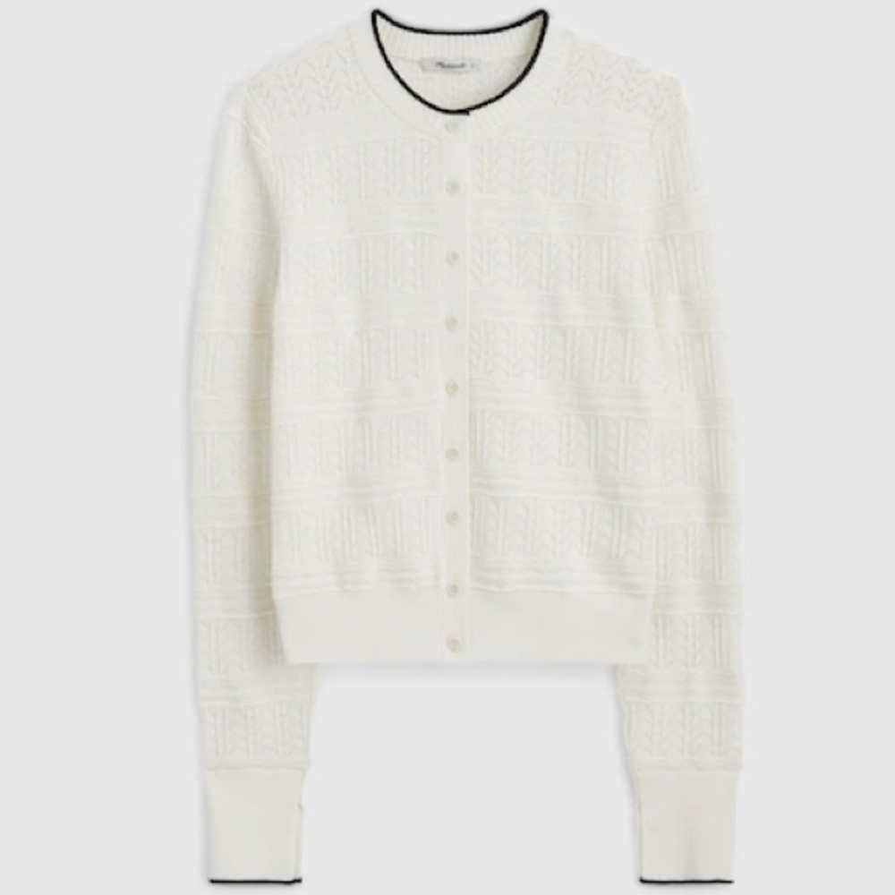 NWT Madewell Pointelle-Stitch Cardigan